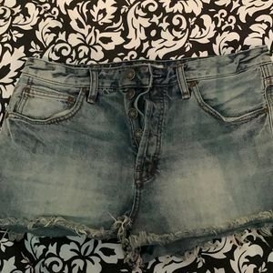 Size 30 free people denim shorts